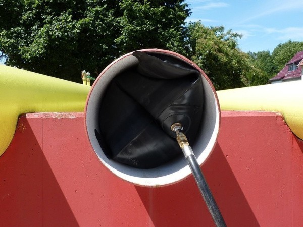 Пневматическое заглушающее перекрытие LAMPE (для нефтепродукта) тип NBR 1-200, применение Пневматическое заглушающее перекрытие LAMPE (для нефтепродукта) тип NBR 1-200, применение